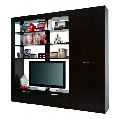 Mobile tv soggiorno con armadio e libreria Carre