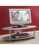 Carrello porta TV in legno MDF design moderno Elliptical