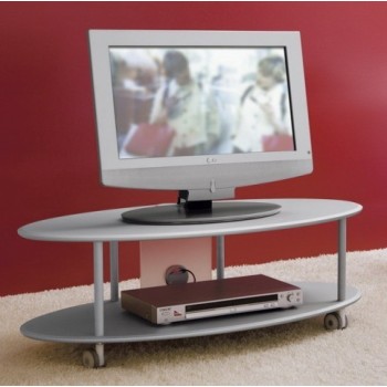 Carrello porta TV in legno MDF design moderno Elliptical