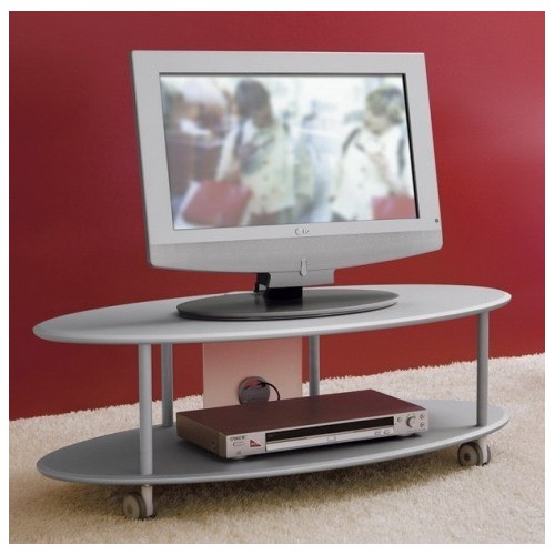 Carrello porta TV in legno MDF design moderno Elliptical