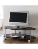 Carrello porta TV in legno MDF design moderno Elliptical
