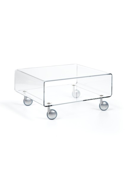 Carrello tavolino porta tv Andy 1 in plexiglass