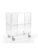 Carrello porta tv in metacrilato design moderno H 75 Andy 5