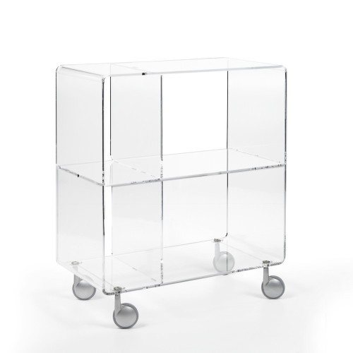Carrello porta tv in metacrilato design moderno H 75 Andy 5