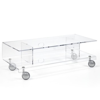 Carrello per televisori LCD in plexiglass moderno Andy 6