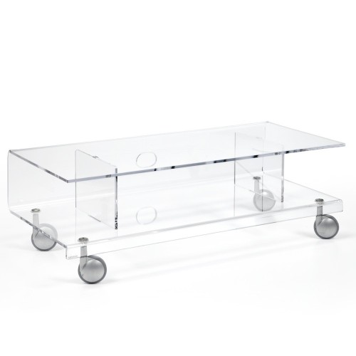 Carrello per televisori LCD in plexiglass moderno Andy 6