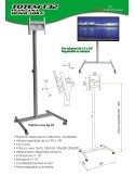 Piantana per televisori LCD con passacavi Totem T32