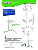Piantana per televisori LCD con passacavi Totem T32