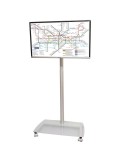 Piantana porta tv con ruote e passacavi Totem T25
