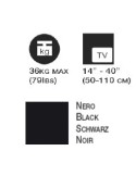 Supporto a muro per tv a tre snodi regolabile SupTV4