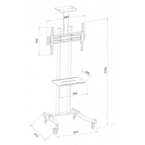 Supporto staffa per TV da 32 a 70 pollici VESA 600x400 Wilson1