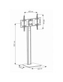 Supporto a pavimento porta TV con VESA fino a 600x400 Morris1