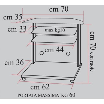 Mobiletto per televisore su ruote in alluminio e cristallo Flash 2