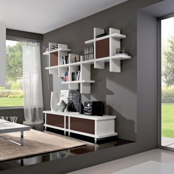 Pareti attrezzate moderne e mobili per soggiorno design arreda tv Pareti attrezzate design