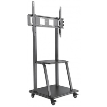 Supporto tv da terra con ruote in metallo Carter 2
