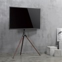 Treppiedi porta TV grandi dimensioni con staffa girevole Dandy