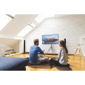 Treppiedi porta TV grandi dimensioni con staffa girevole Dandy