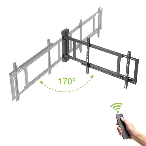 Staffa a muro orientabile motorizzata Rudy