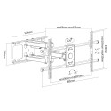 Supporto TV parete da 37 a 90 pollici Haller5