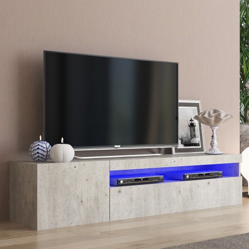 Porta TV in legno MDF Bandol 150 Cement