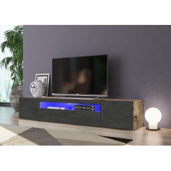 Mobile porta TV design Bandol 200 Maple Slate 2
