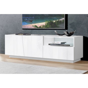 Madia porta TV design moderno Annabel 2A/1C/1V White 2