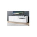 Madia porta TV design moderno Annabel 2A/1C/1V White