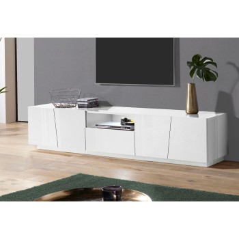 Mobile porta TV design moderno Annabel 4A/1C/1V White 2