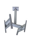 Supporto TV da soffitto in alluminio per due monitor Danny