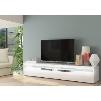 Mobile TV moderno Vidar 200 White 2