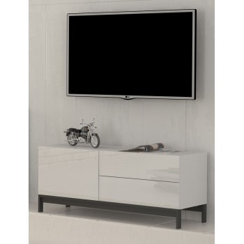 Mobiletto TV Teodor 1A/2C+ White 2
