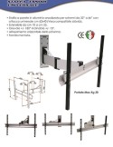 Supporto TV parete per grandi schermi regolabile Klar