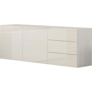 Mobile porta TV design Teodor 2A/3C White 2