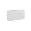 Mobiletto porta TV design Teodor 1A/3C White