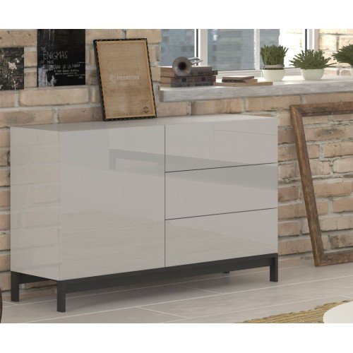 Mobiletto porta TV Teodor 1A/3C+ White