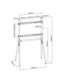 Supporto TV grandi dimensioni design a cavalletto Rayner