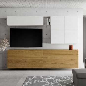 Parete soggiorno design Darius A151