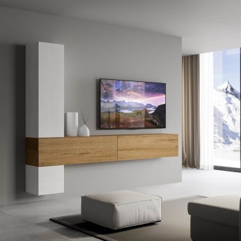 Parete soggiorno design moderno Darius A113