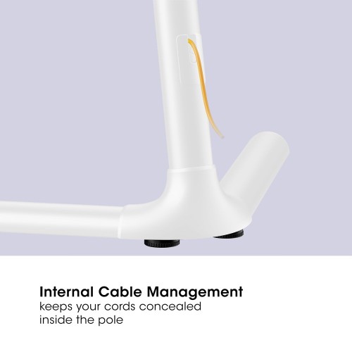 Piedistallo TV a pavimento Kirrien White per TV da 32-70"