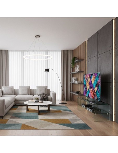 Mobile porta TV in cristallo curvato Fancy 130