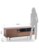 Mobiletto porta TV per soggiorno design moderno Nick