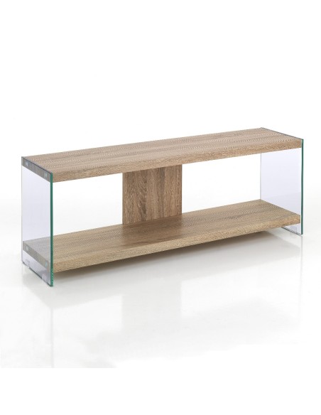 Mobile TV in vetro e legno Asenzio