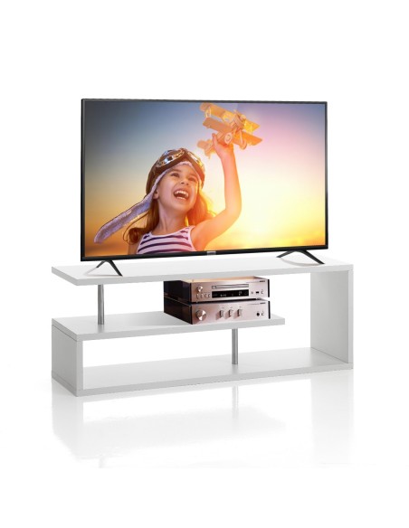 Porta TV salotto Oklaw colore bianco