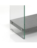 Mobiletto porta TV per soggiorno colore cemento Willerf