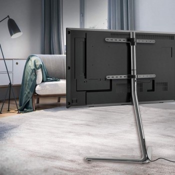 Supporto tv da terra Kirrien Black per TV da 49-70" 2
