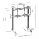 Carrello TV / Supporto da pavimento per TV fino a 120" Quettro 
