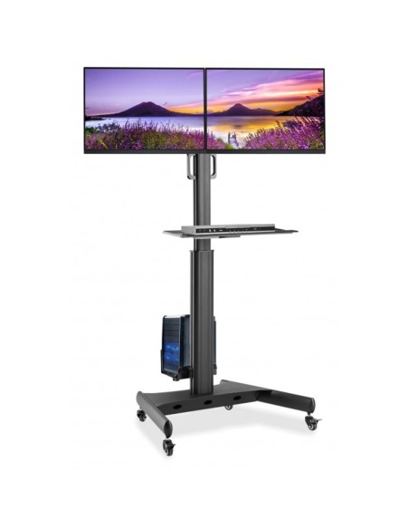 Supporto TV da terra con ruote Maderio