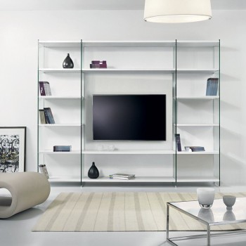Parete attrezzata moderna per soggiorno design Byblos2