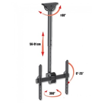 Supporto TV da soffitto 32-55" girevole e regolabile Dizzy4 2
