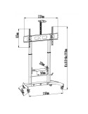 Carrello porta TV per LCD da 52 a 110 pollici Garland